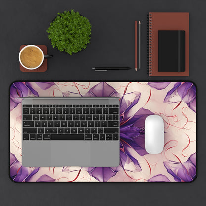 Violet Reverie Designer Desk Mat - Premium Office Desk Pad, 3 Sizes Available, Artistic Workspace Protection