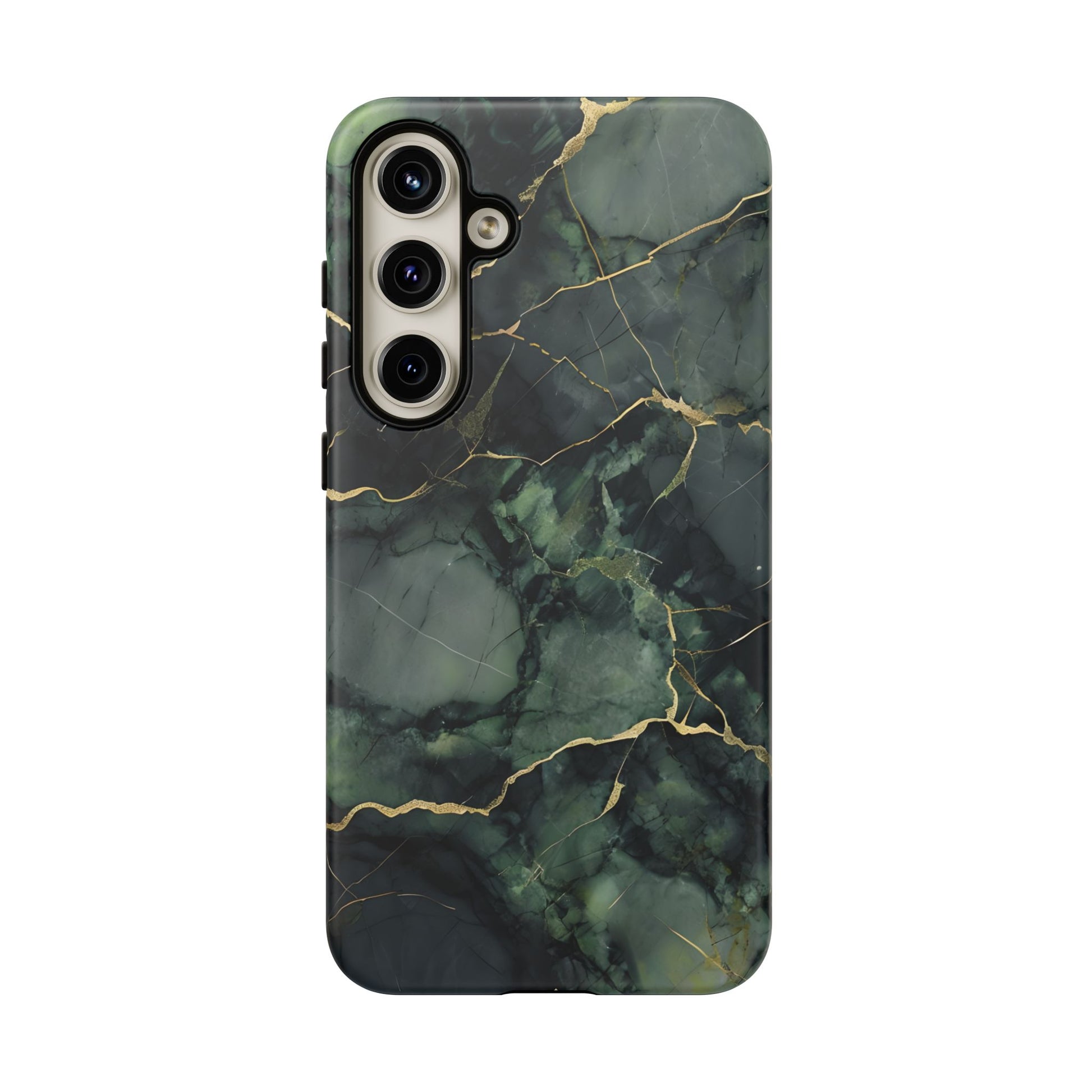 Verdant Vein Tough Case for Samsung Galaxy S24 Plus - Luxury Gold Vein, Nature-Inspired Protective Cover