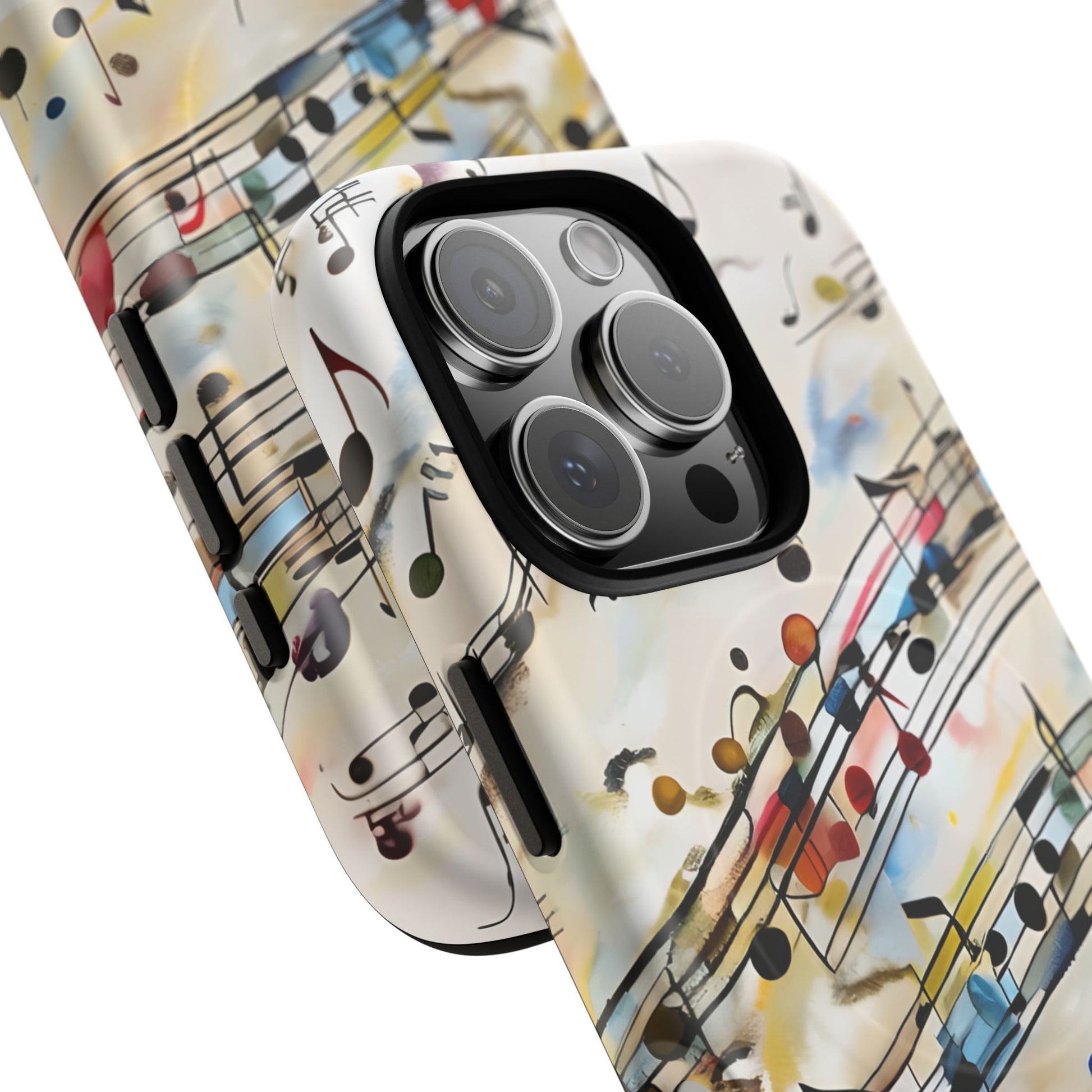 Melodic Flow Abstract Music Notes iPhone 16 Pro MagSafe Case