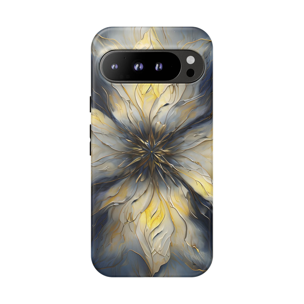 Luminous Petal Tough Case for Google Pixel 9 Pro XL - Premium Artistic Shockproof Cover, Elegant Protective Phone Case