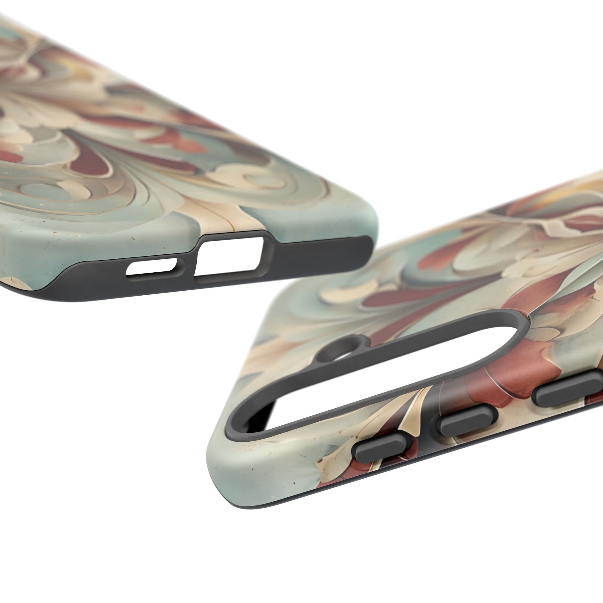 Vintage Baroque Blossom - Ornate Floral Art Samsung Galaxy S25 Plus Tough Phone Case - Elegant Baroque-Inspired Design