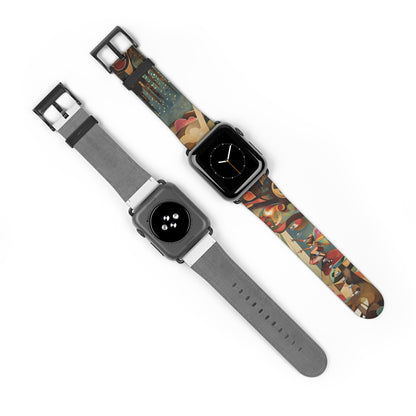 Enchanted Orchard Apple Watch Band - Artistic Fantasy Strap, Elegant Fairy Design, Premium Gift for Smartwatch Lovers