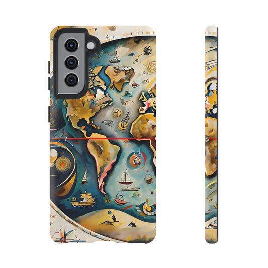 Celestial Map Samsung Galaxy Tough Case - Vintage Map - Premium Abstract Design