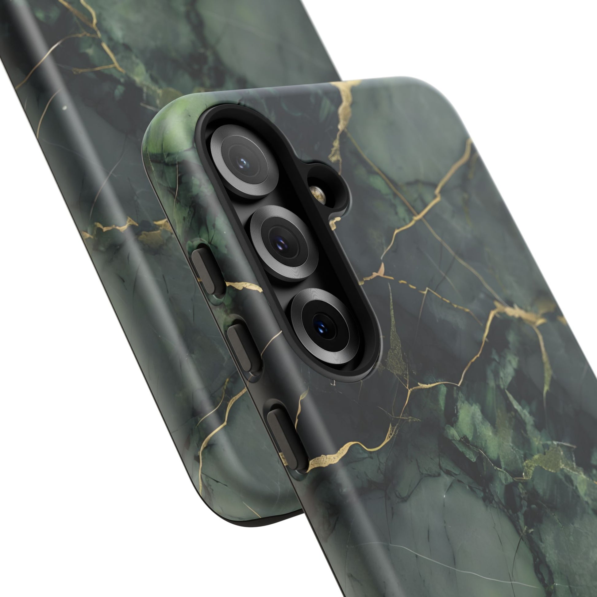 Verdant Vein Tough Case for Samsung Galaxy S25 Plus - Luxury Gold Vein, Nature-Inspired Protective Cover