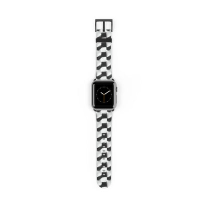 Monochrome Grid Apple Watch Band Strap - Timeless Design for your Timepiece