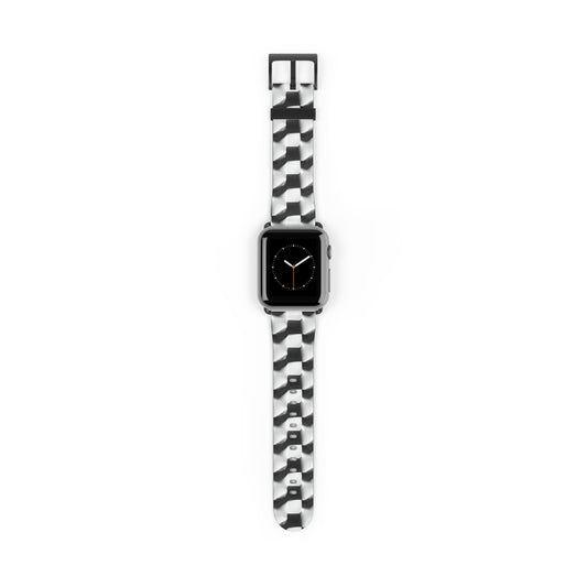 Monochrome Grid Apple Watch Band Strap - Timeless Design for your Timepiece