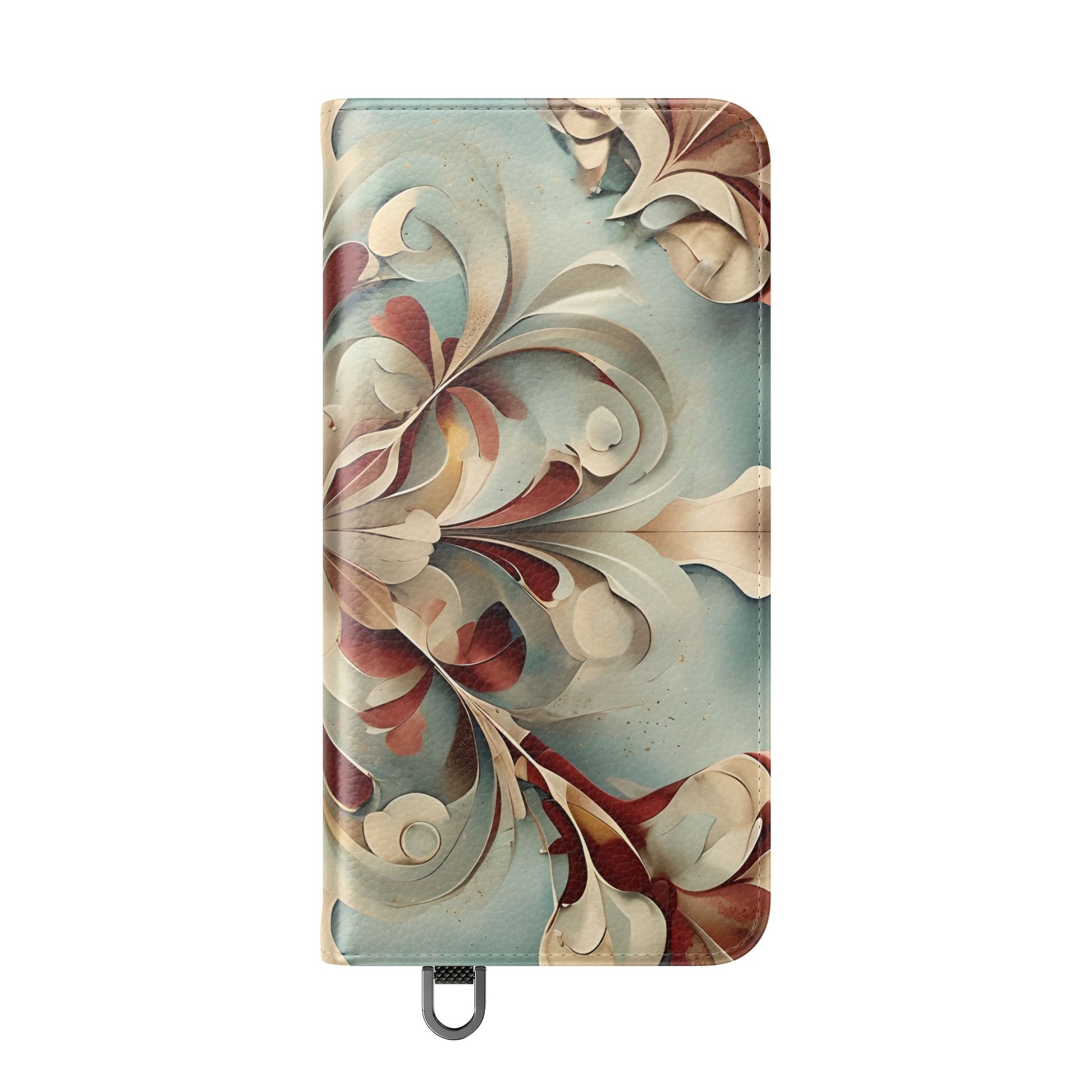 Vintage Baroque Blossom Wallet Phone Case - Elegant Floral Flip Cover for Samsung Galaxy S25