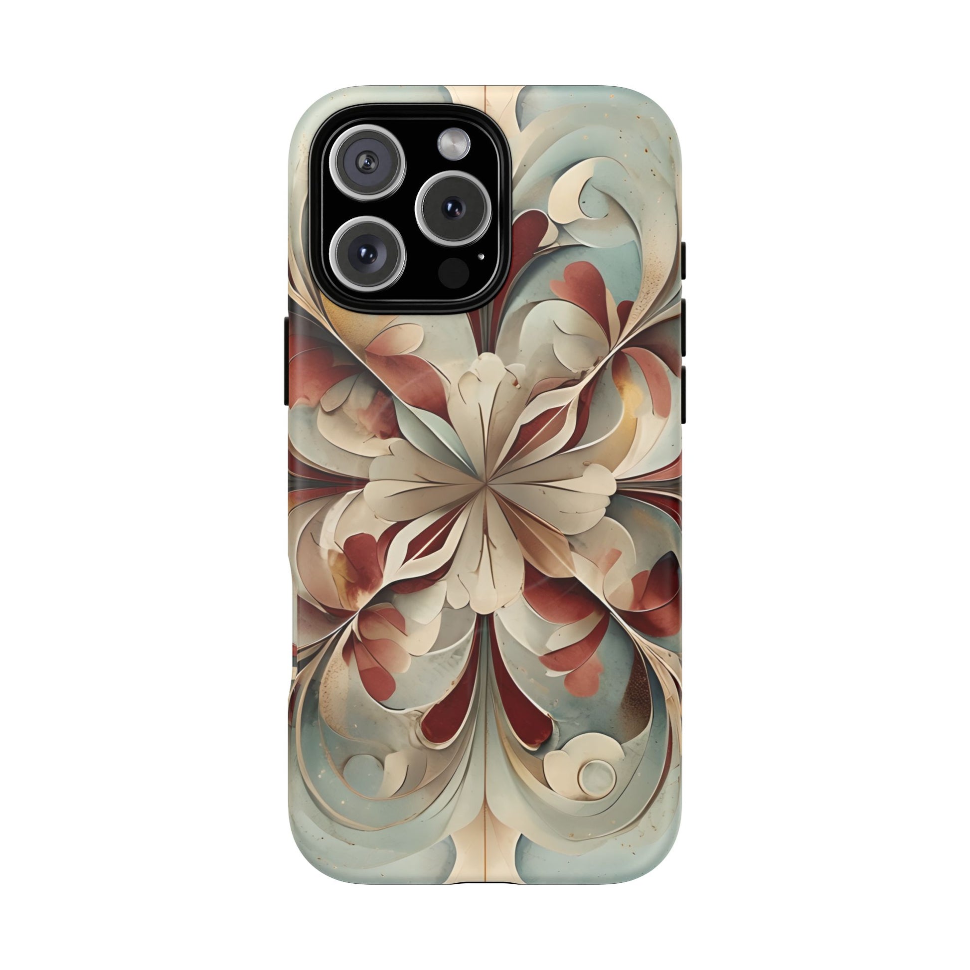 Vintage Baroque Blossom - Ornate Floral Art iPhone 16 Pro Max MagSafe Phone Case - Elegant Baroque-Inspired Design