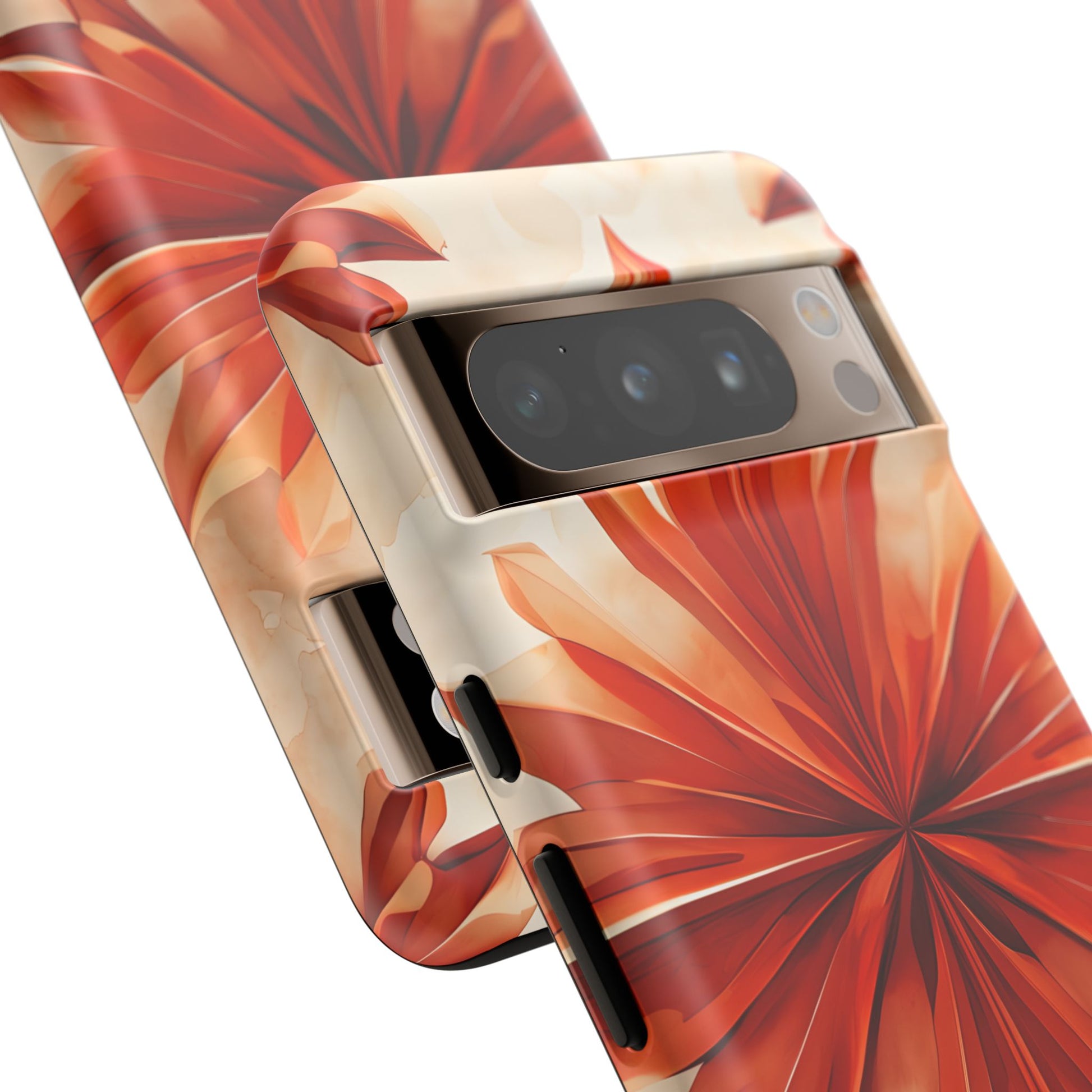 Sunset Fleur Google Pixel 8 Pro - Kaleidoscope Collection of MagSafe Compatible - Vibrant Sunset Flower Design