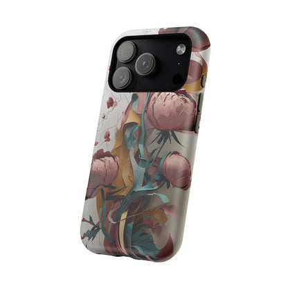Blushing Peony Veil iPhone MagSafe Case