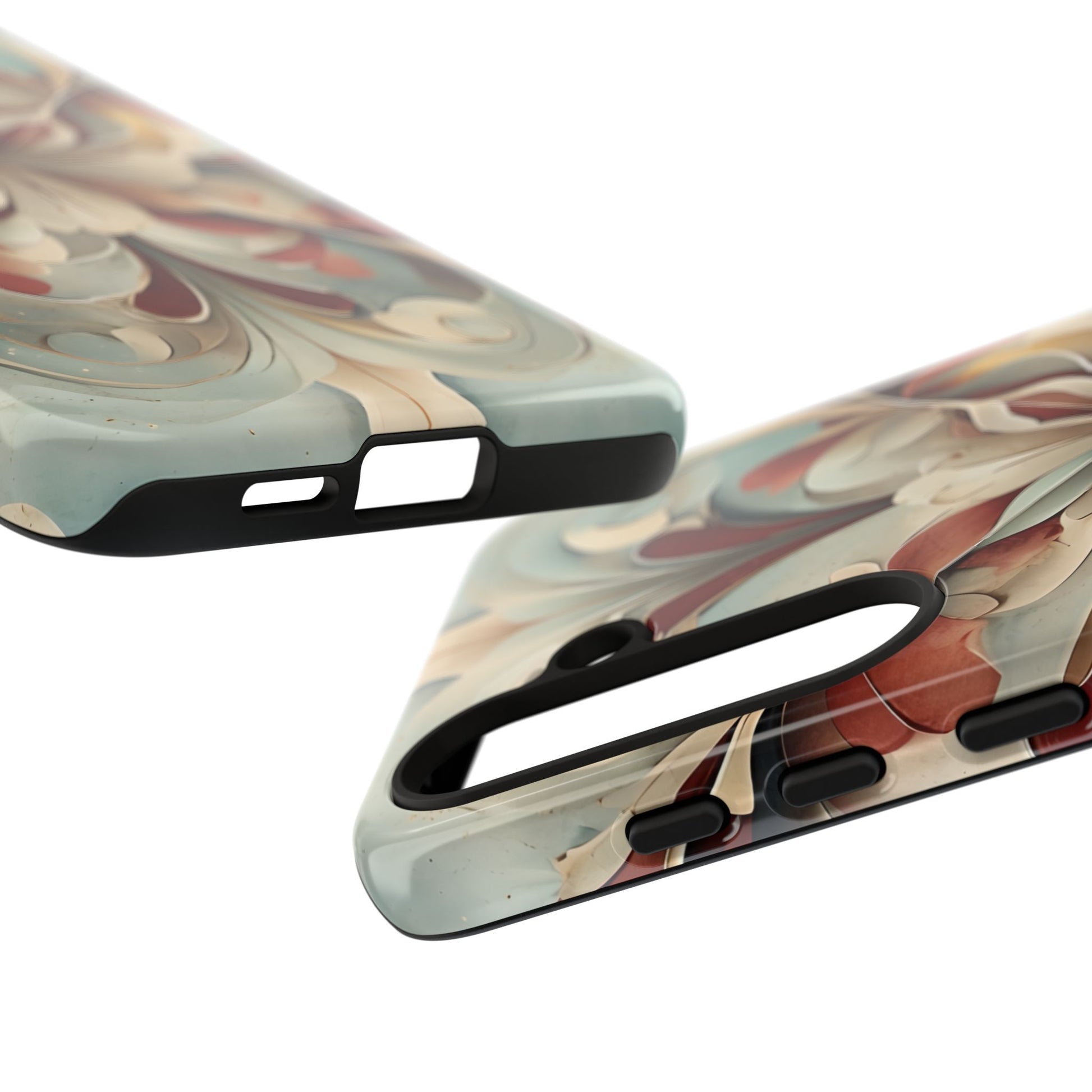 Vintage Baroque Blossom - Ornate Floral Art Samsung Galaxy S24 Plus Tough Phone Case - Elegant Baroque-Inspired Design