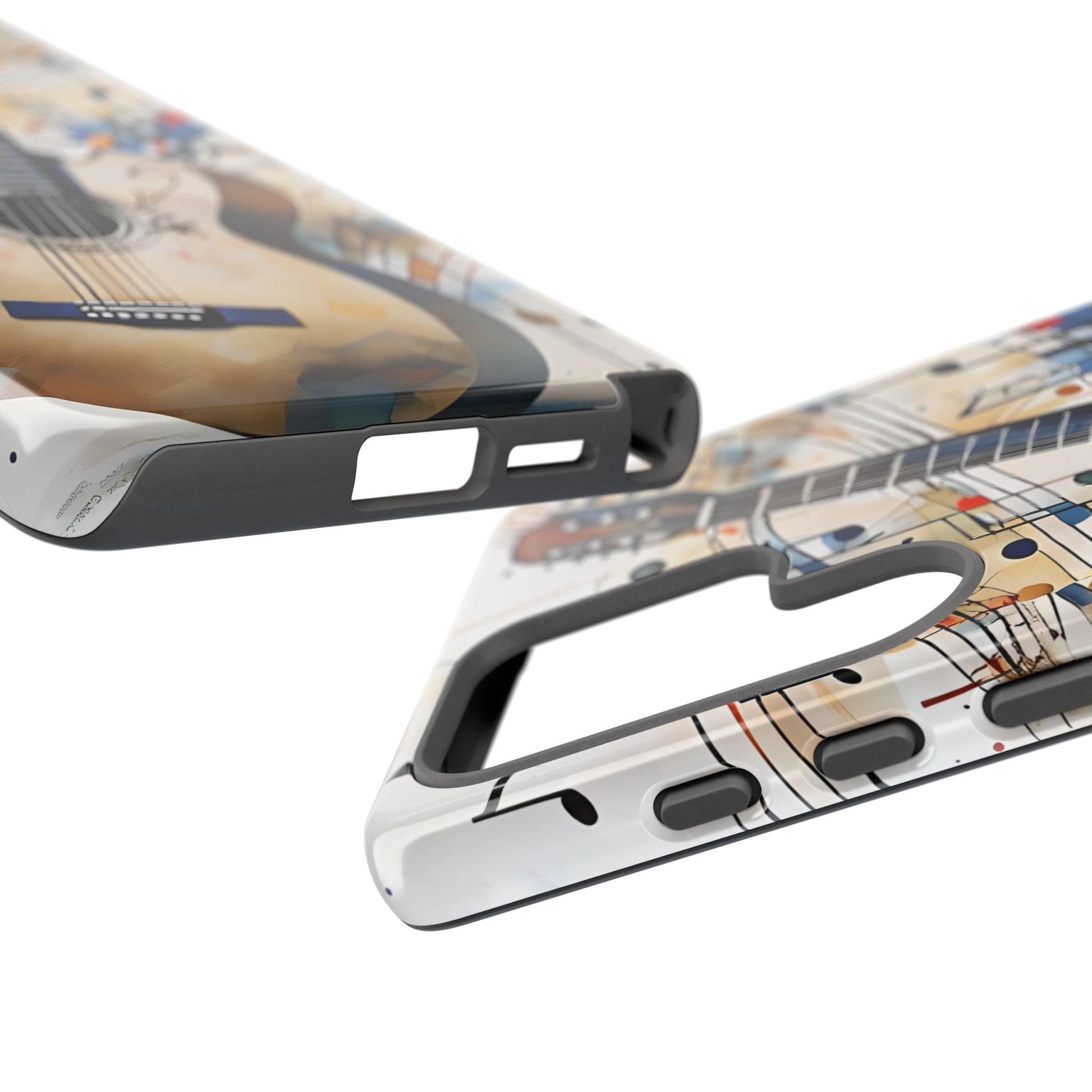 Strum and Flow Acoustic Guitar Art Tough Case for Samsung Galaxy S25 Ultra - Shockproof Phone Cover