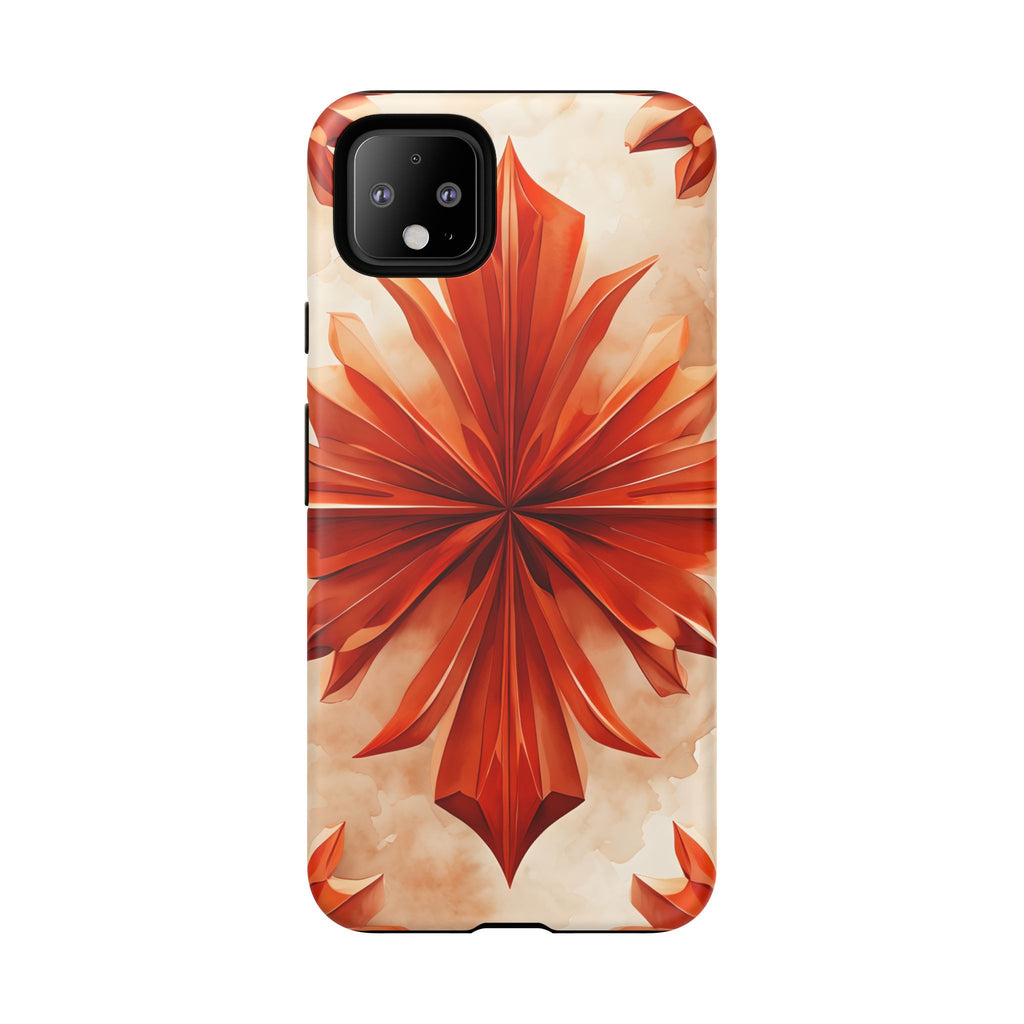 Sunset Fleur Google Pixel 4XL - Kaleidoscope Collection of MagSafe Compatible - Vibrant Sunset Flower Design