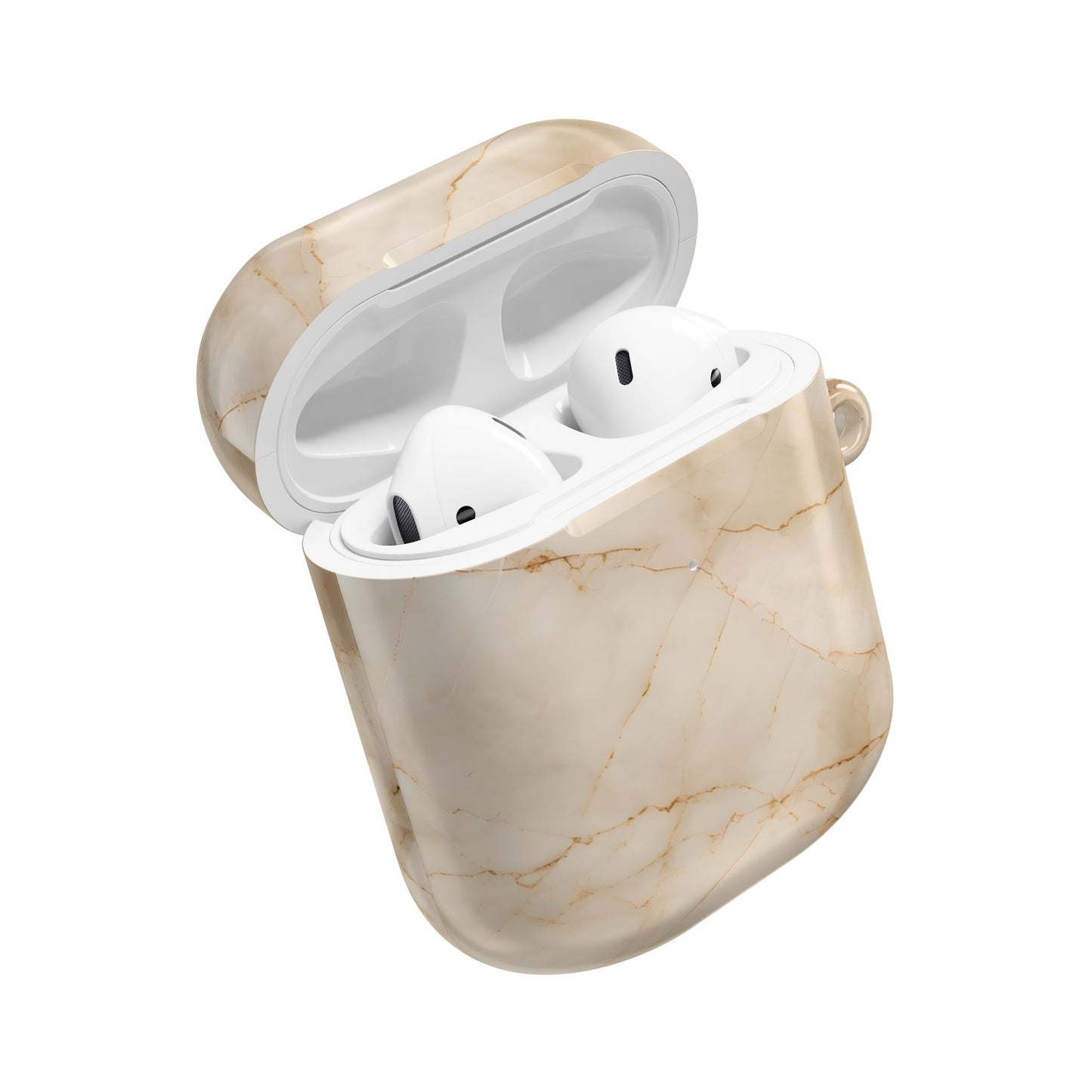 Parchment Mist AirPod Case - Beige Marble Earbud Cover for Gen 1, 2, 3, Pro Gen 1 & 2