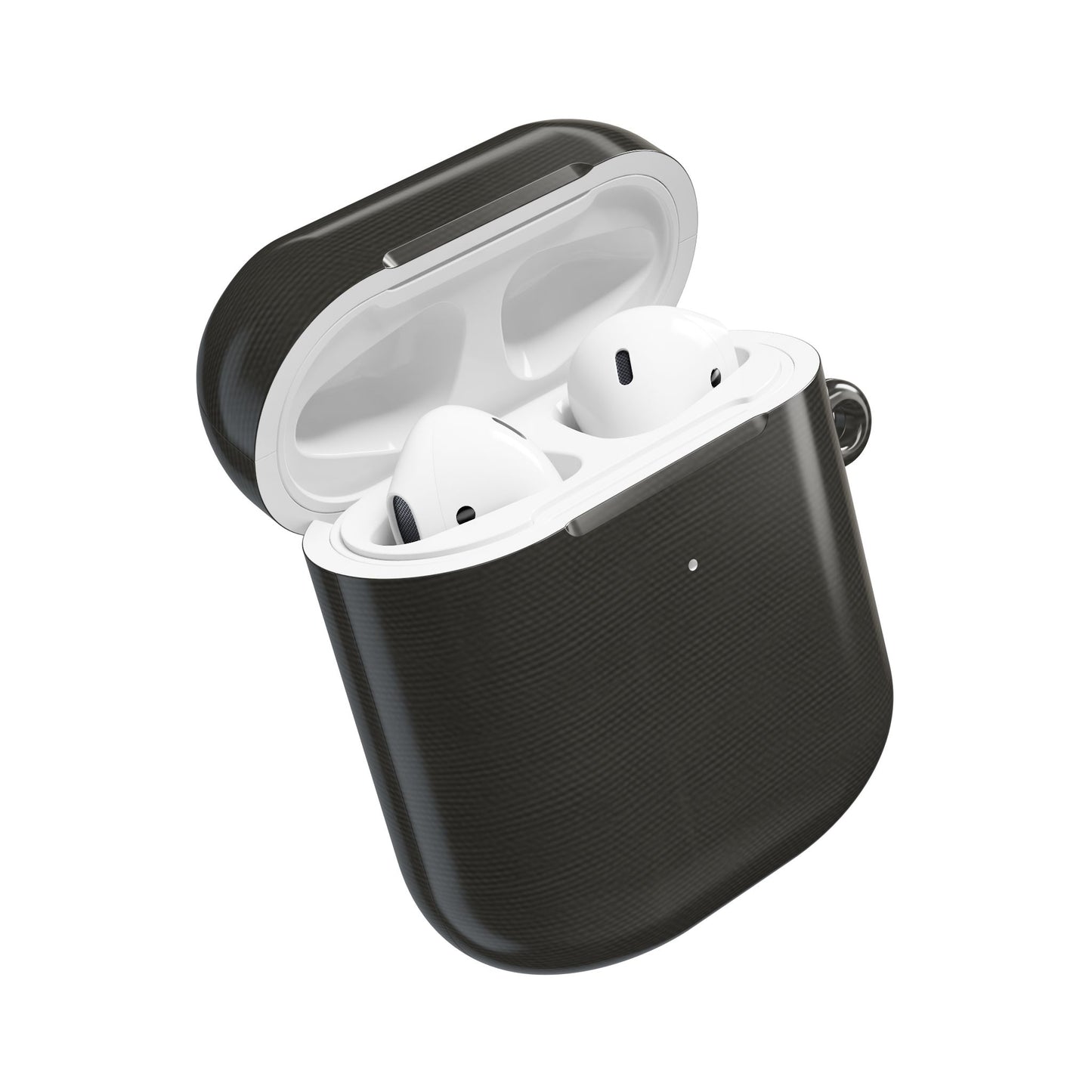 Charcoal Linen AirPods Case - Minimalist Charcoal Cover for Gen 1, 2, 3, Pro Gen 1 & 2
