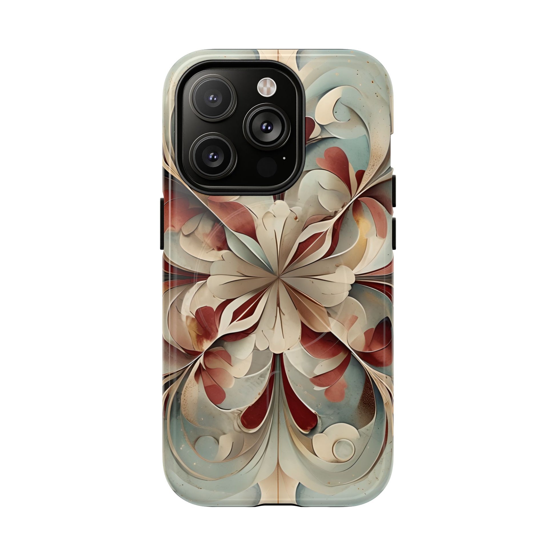 Vintage Baroque Blossom - Ornate Floral Art iPhone 14 Pro MagSafe Phone Case - Elegant Baroque-Inspired Design