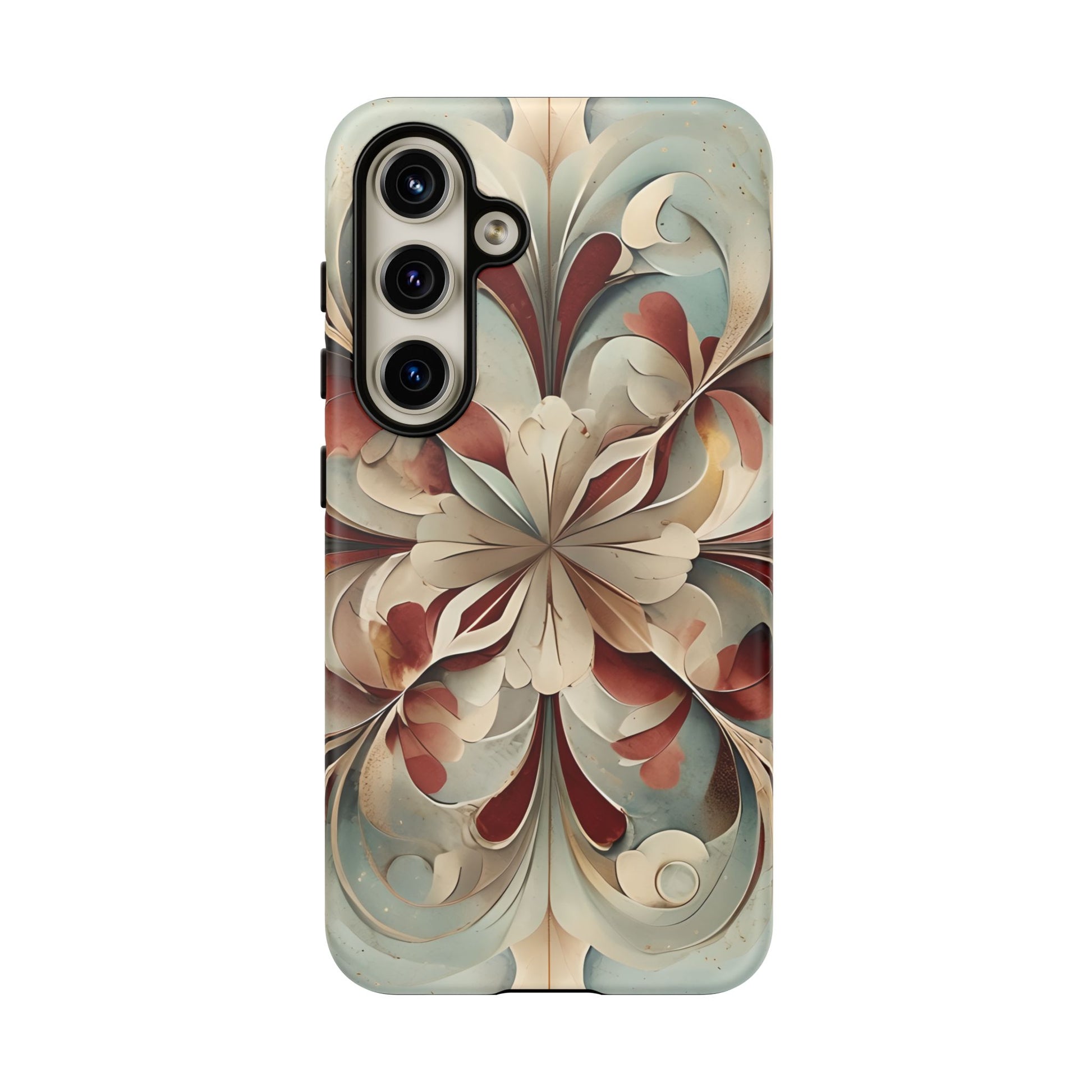 Vintage Baroque Blossom - Ornate Floral Art Samsung Galaxy S24 Tough Phone Case - Elegant Baroque-Inspired Design