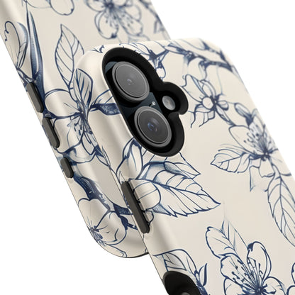 Blossom Sketch iPhone MagSafe Case