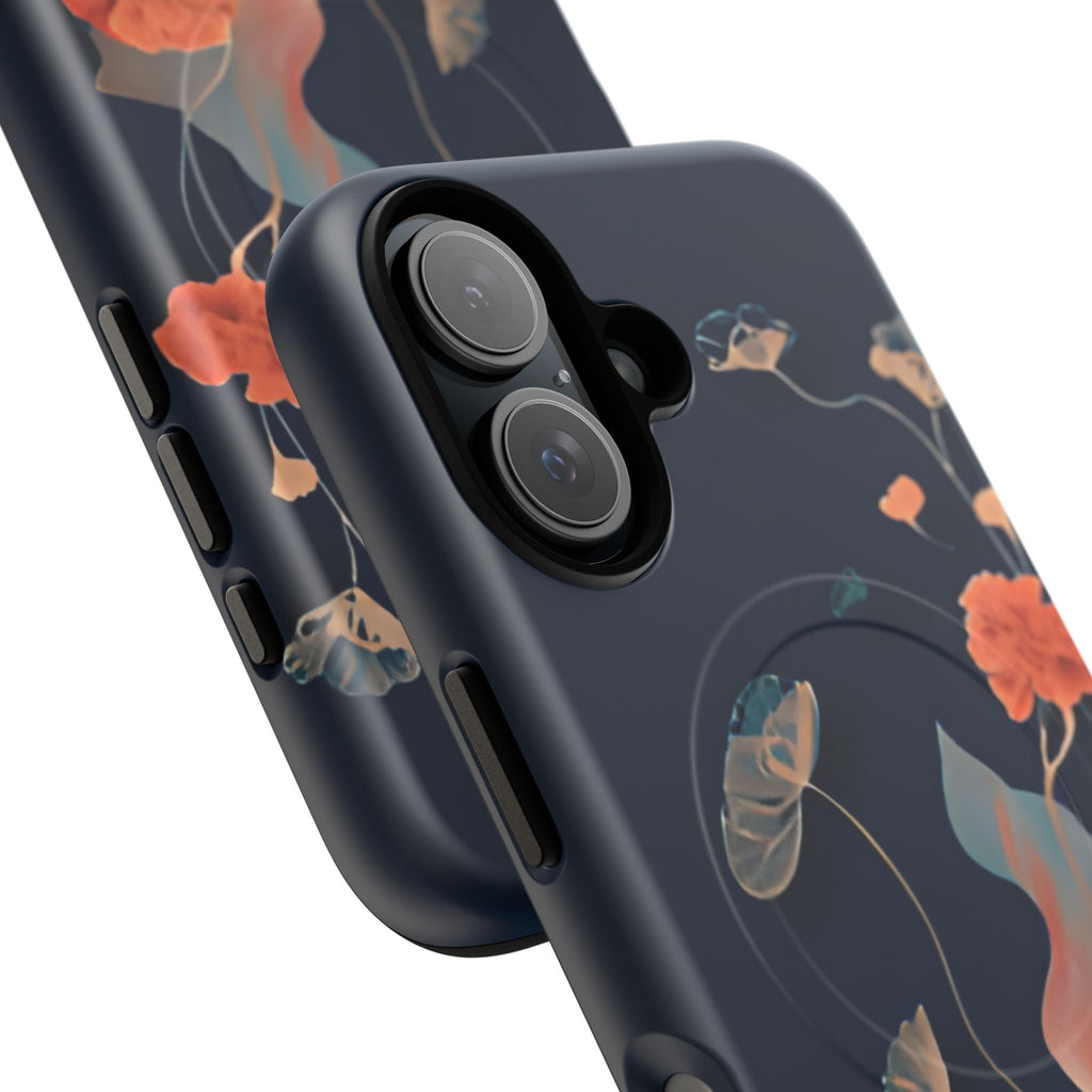Lotus Reverie - Elegant Artistic Floral iPhone 16 MagSafe Phone Case - Painterly Lotus Blossom Design