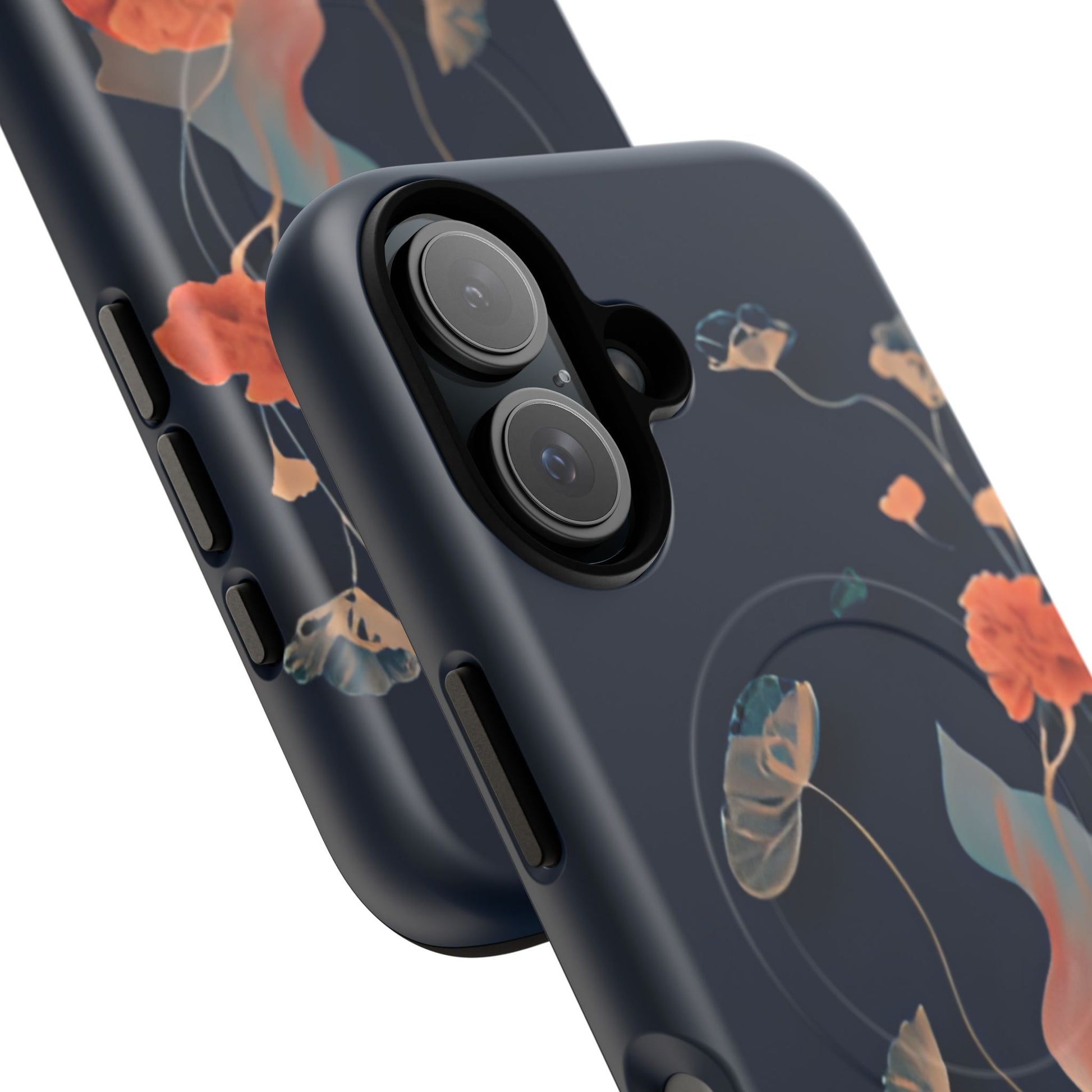 Lotus Reverie - Elegant Artistic Floral iPhone 16 MagSafe Phone Case - Painterly Lotus Blossom Design
