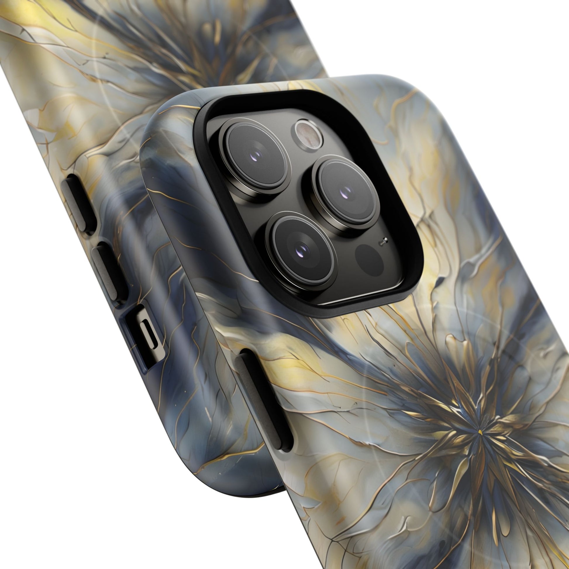 Luxury Luminous Petal MagSafe iPhone 14 Pro- Designer Shockproof Cover