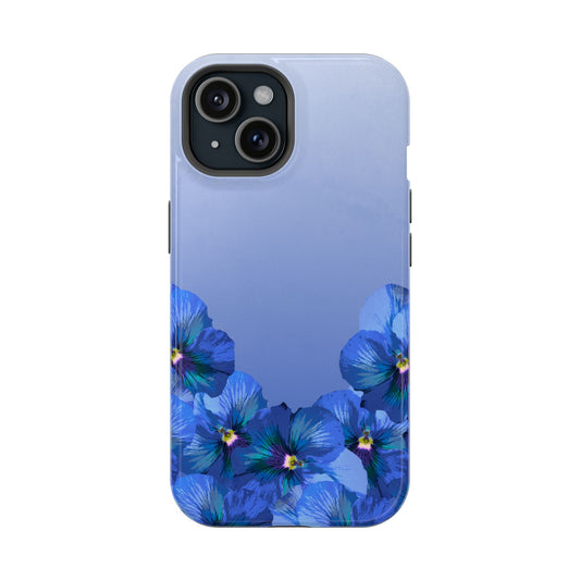 Blue Pansy Gradient iPhone MagSafe Case
