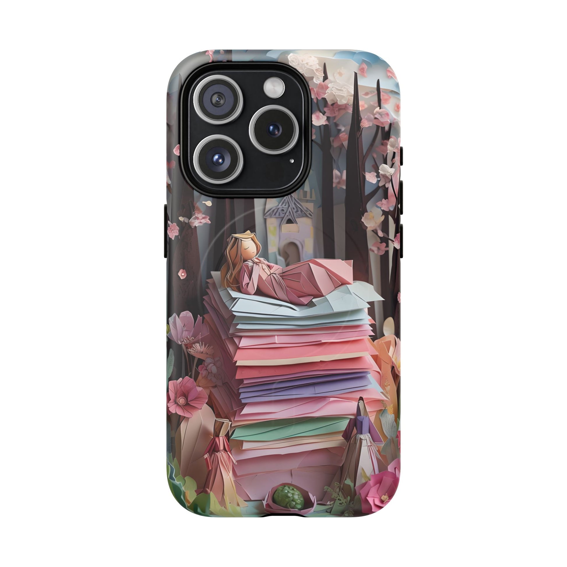 A Good Night's Sleep - iPhone 15 Pro MagSafe Phone Case - Whimsical Fantasy Floral Design