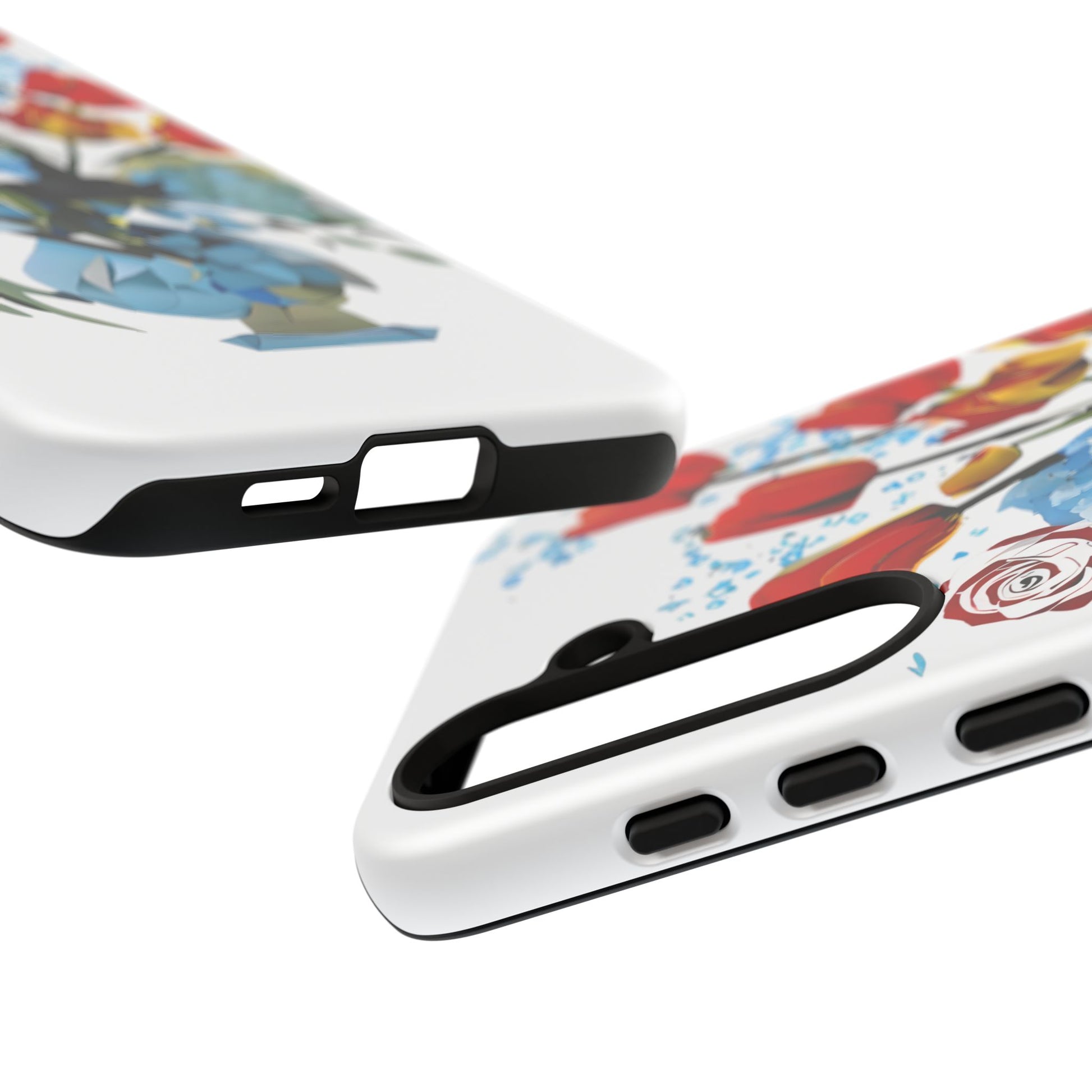 Bouquet Brilliance - Artistic Floral Samsung S24 Plus Phone Case - Vibrant Tulip, Rose & Hydrangea Design