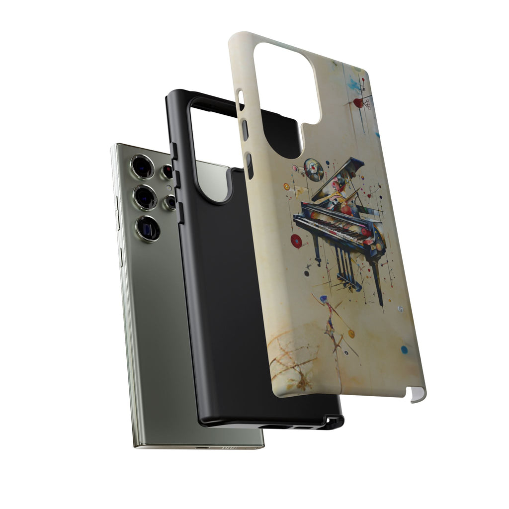 Keys of Imagination Artistic Grand Piano Tough Case for Samsung Galaxy S23 Ultra - Shockproof Phone Cover
