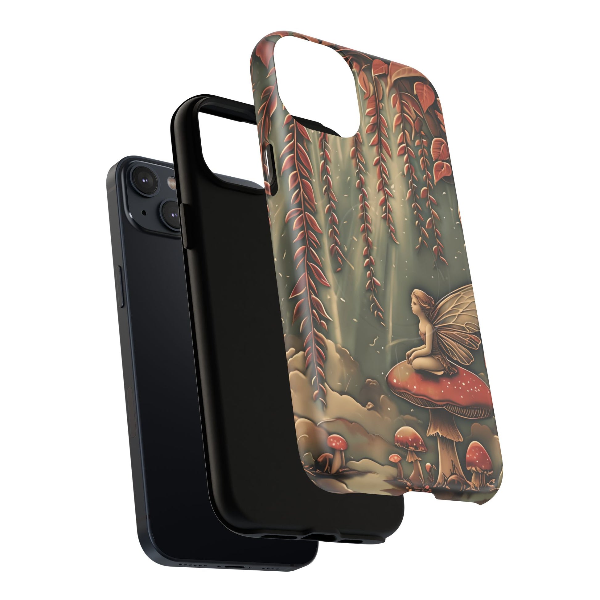 Dual-layer Willow Whisper iPhone MagSafe case showing shock absorbing protection