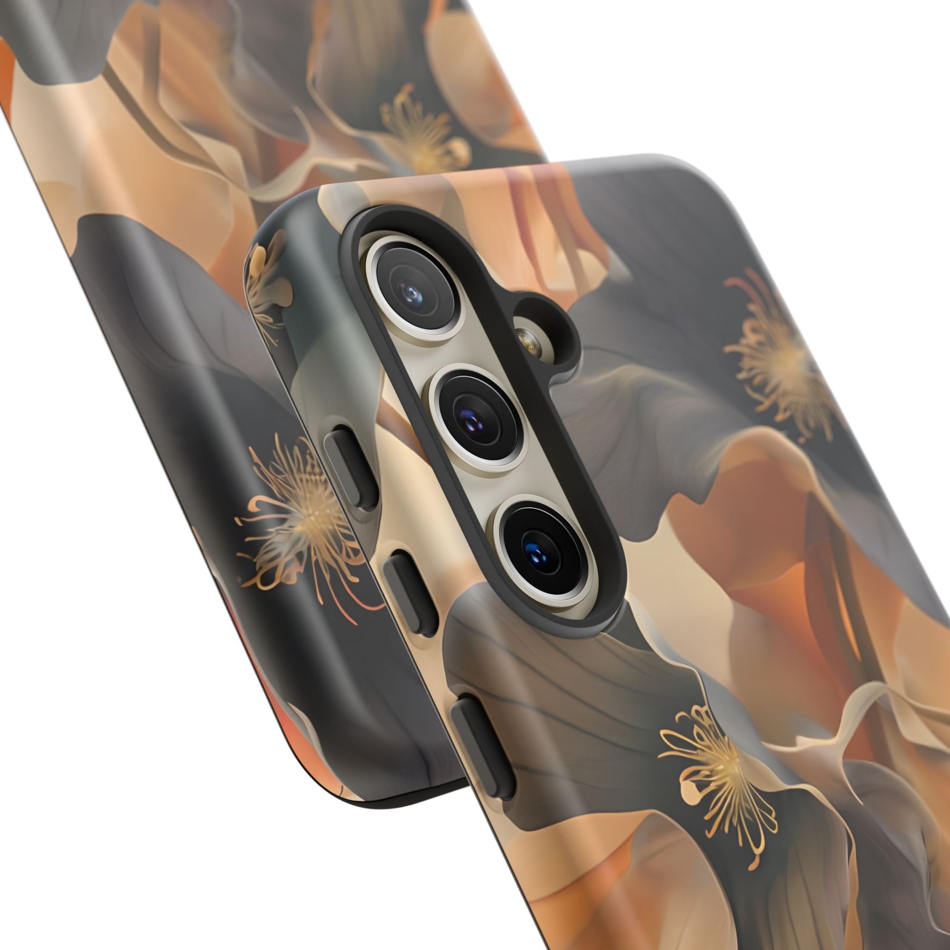 Autumn Ember - Moody Floral Art Samsung Galaxy S24 Tough Phone Case - Warm Earthy Botanical Design