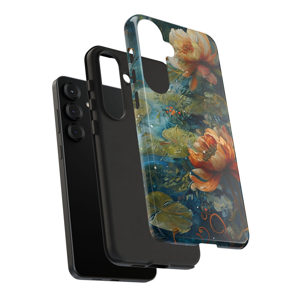 Waterlily Nocturne Samsung Galaxy S25 Plus Case - Artistic Mountain Lake Design, Nature-Inspired Protective Cover, Elegant Gift for Outdoor Lovers