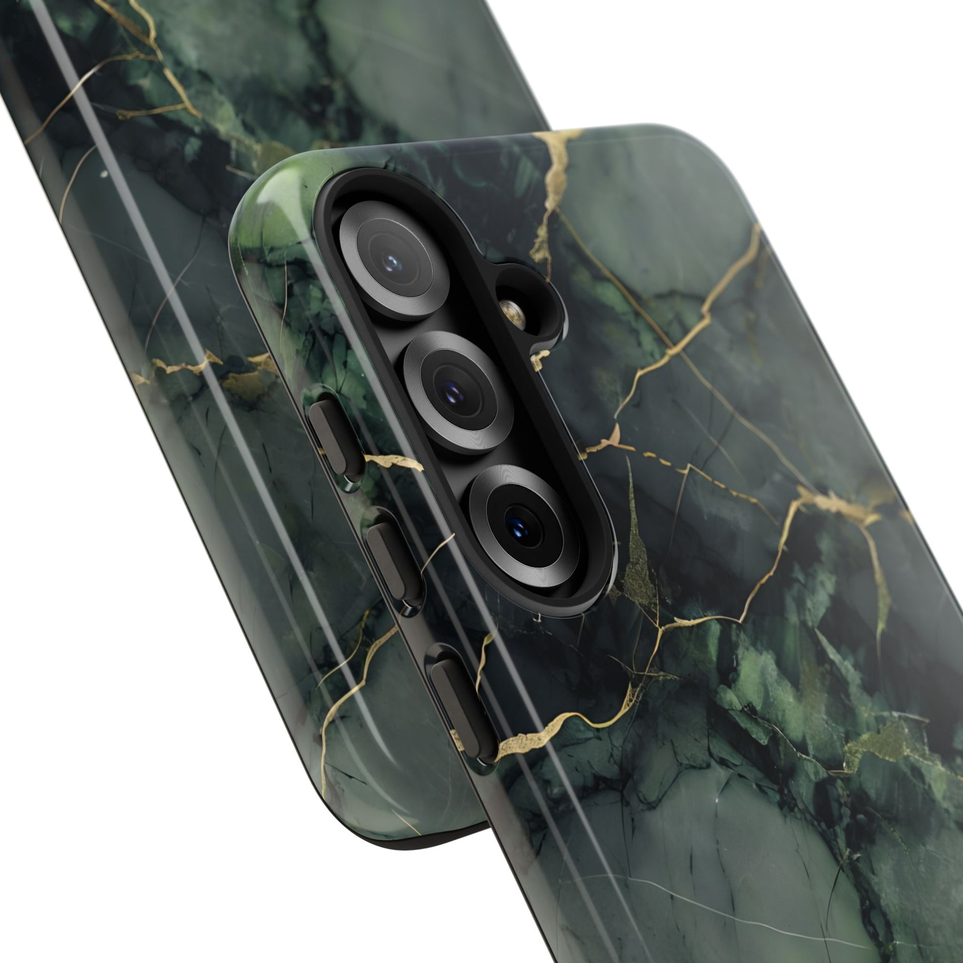 Verdant Vein Tough Case for Samsung Galaxy S25 Plus - Luxury Gold Vein, Nature-Inspired Protective Cover