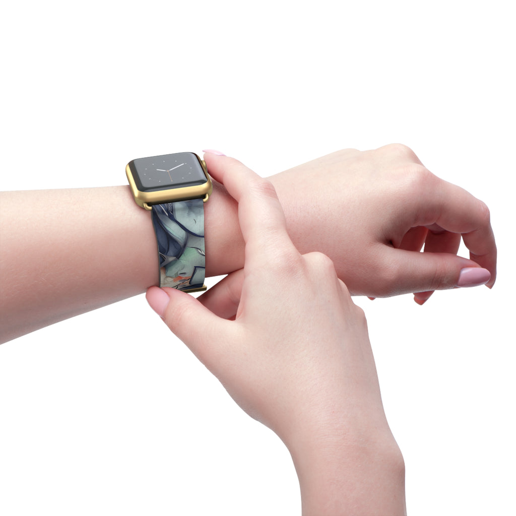 Midnight Mosaic Designer Apple Watch Band - Premium Custom Strap for Series 1-9, SE & Ultra - Artistic Vegan Leather