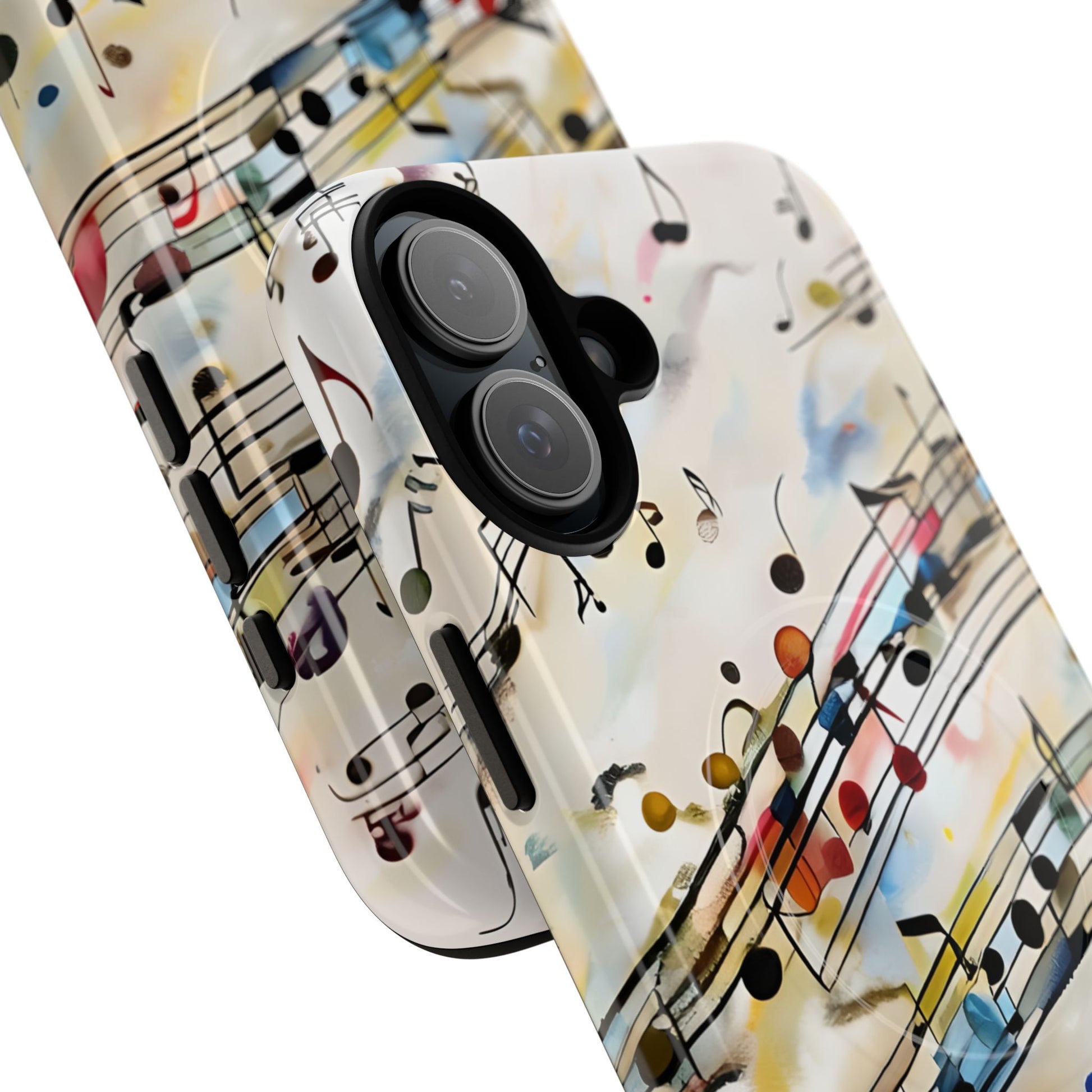 Melodic Flow Abstract Music Notes iPhone 16 Plus MagSafe Case