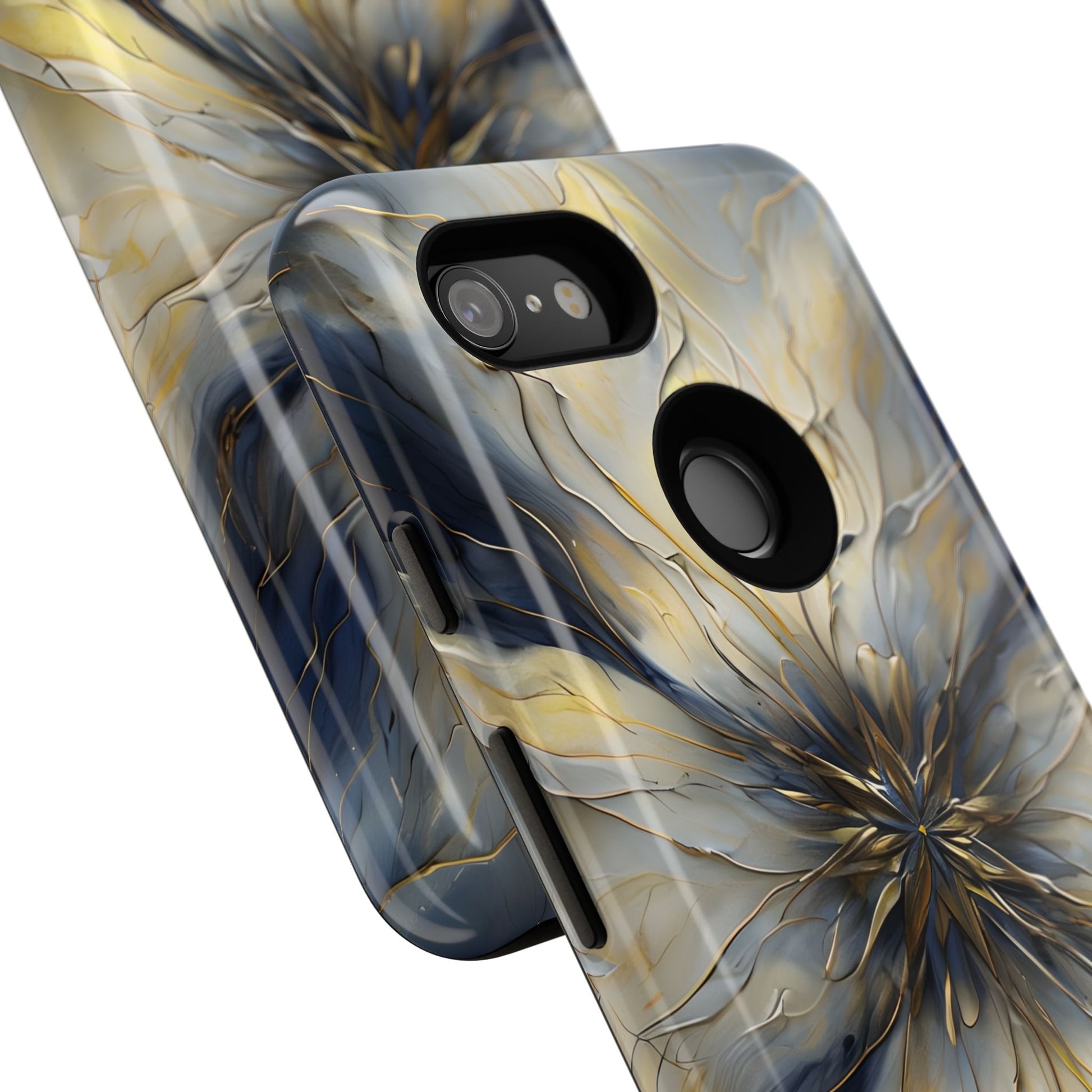 Luminous Petal Tough Case for Google Pixel 3 - Premium Artistic Shockproof Cover, Elegant Protective Phone Case