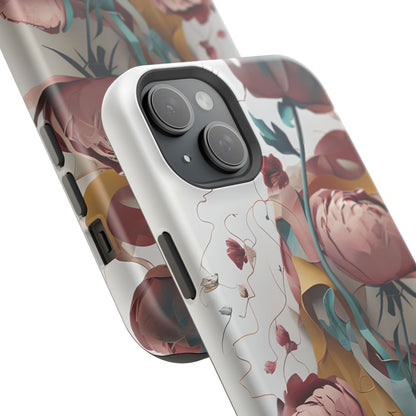 Blushing Peony Veil iPhone MagSafe Case