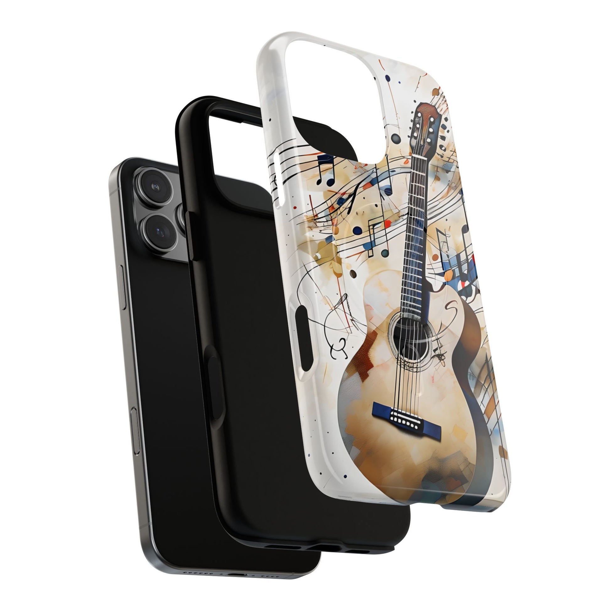 Strum and Flow Acoustic Guitar Art iPhone 16 Pro Max MagSafe Case