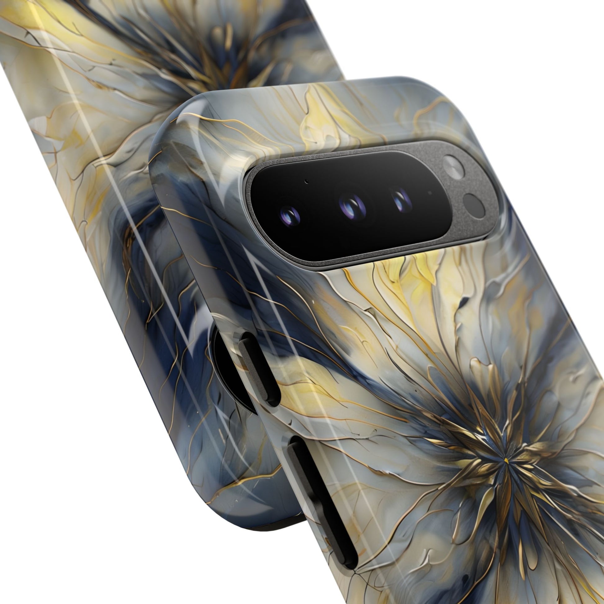 Luminous Petal Tough Case for Google Pixel 9 Pro - Premium Artistic Shockproof Cover, Elegant Protective Phone Case
