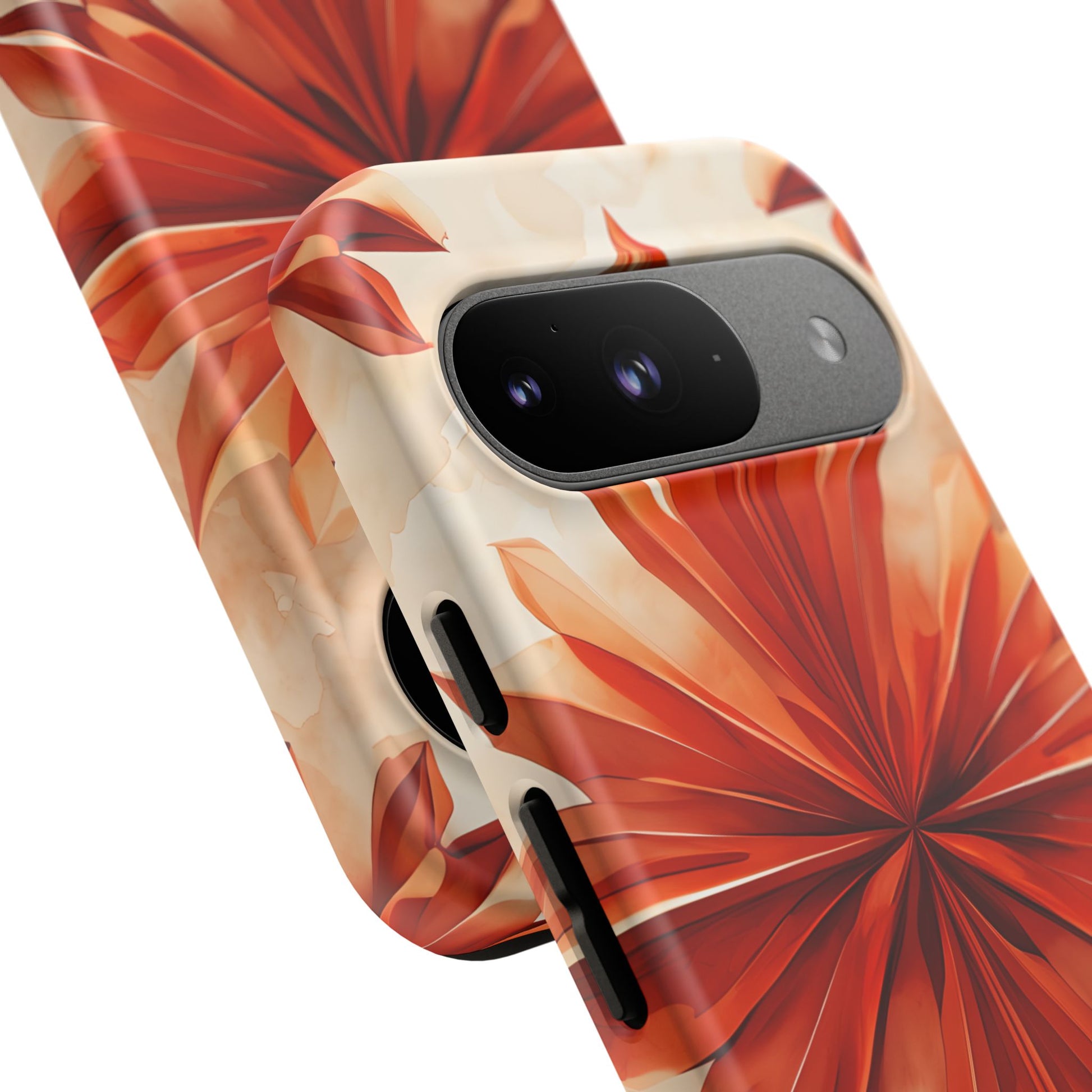 Sunset Fleur Google Pixel 9 - Kaleidoscope Collection of MagSafe Compatible - Vibrant Sunset Flower Design