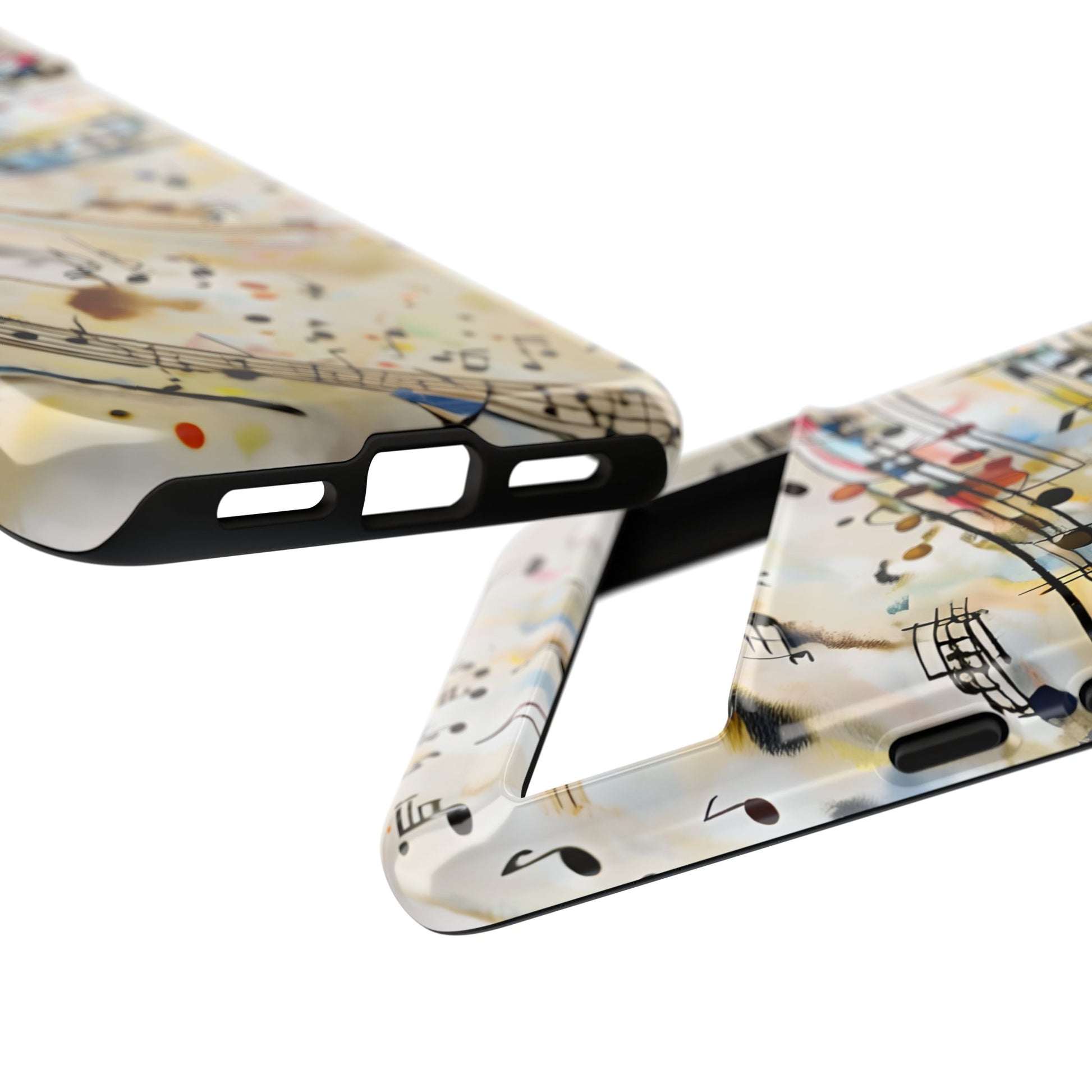Melodic Flow Abstract Music Notes Tough Case for Google Pixel 8 Pro - Shockproof Phone Cover