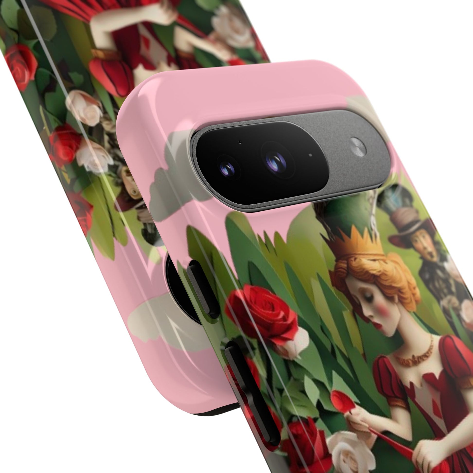 Regal Rose Court - Google Pixel 9 - Tough Phone Case -Whimsical Fantasy Floral Design