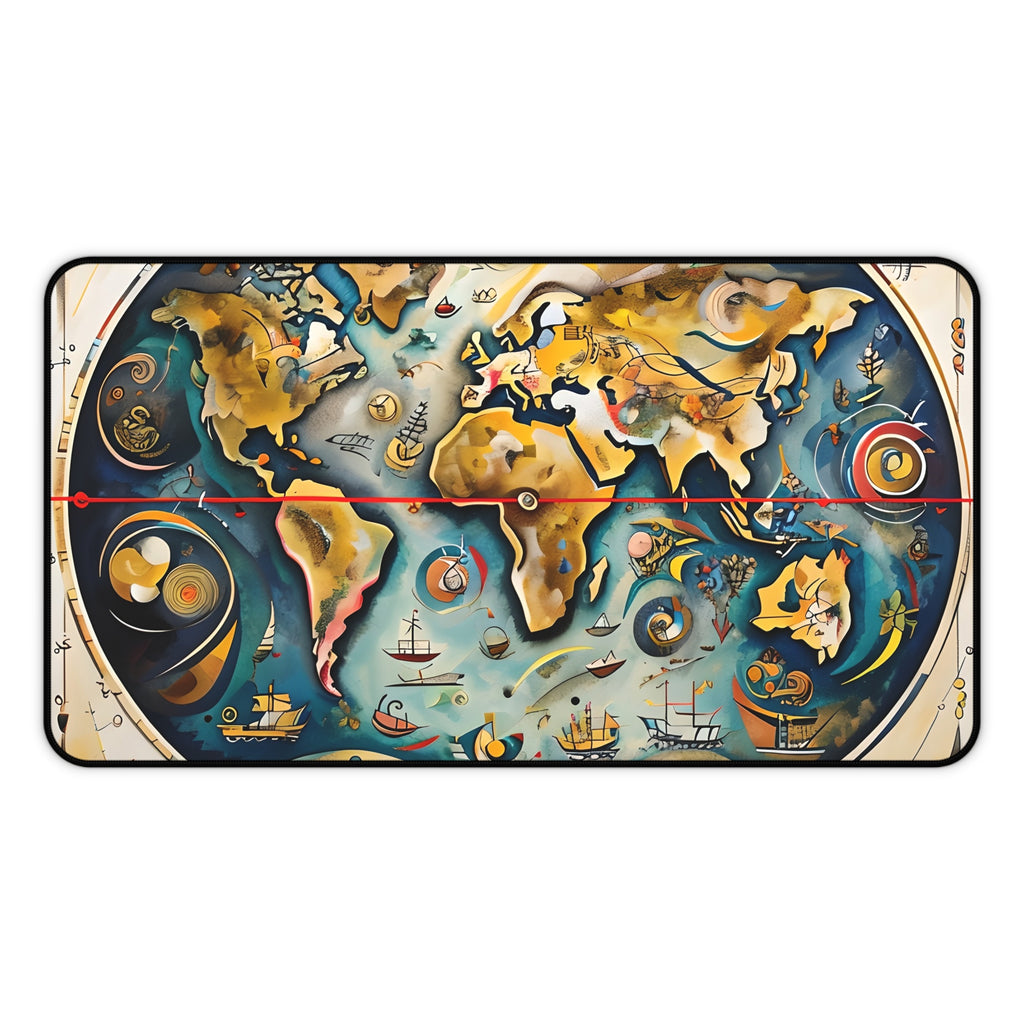 Celestial Map Desk Mat - Premium Office Desk Pad, 3 Sizes Available, Artistic Workspace Protection