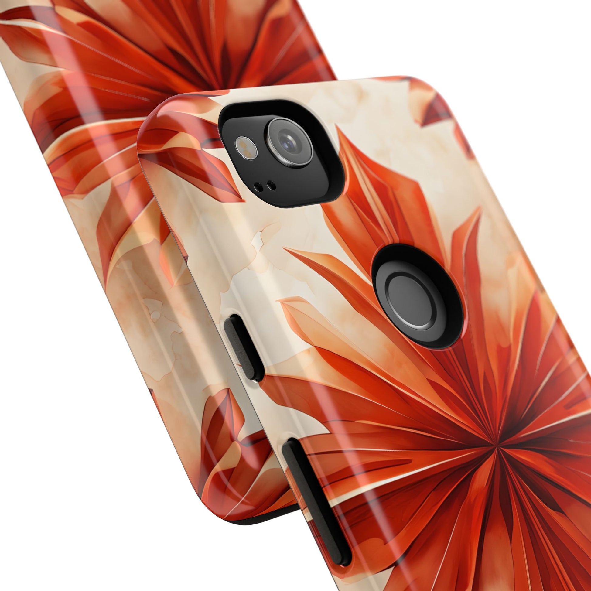 Sunset Fleur Google Pixel 2 - Kaleidoscope Collection of MagSafe Compatible - Vibrant Sunset Flower Design