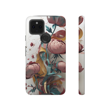 Blushing Peony Veil Google Pixel Tough Case