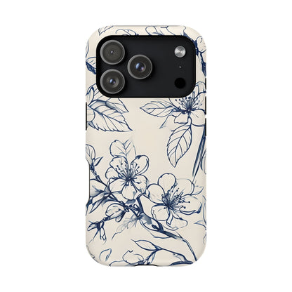 Blossom Sketch iPhone MagSafe Case