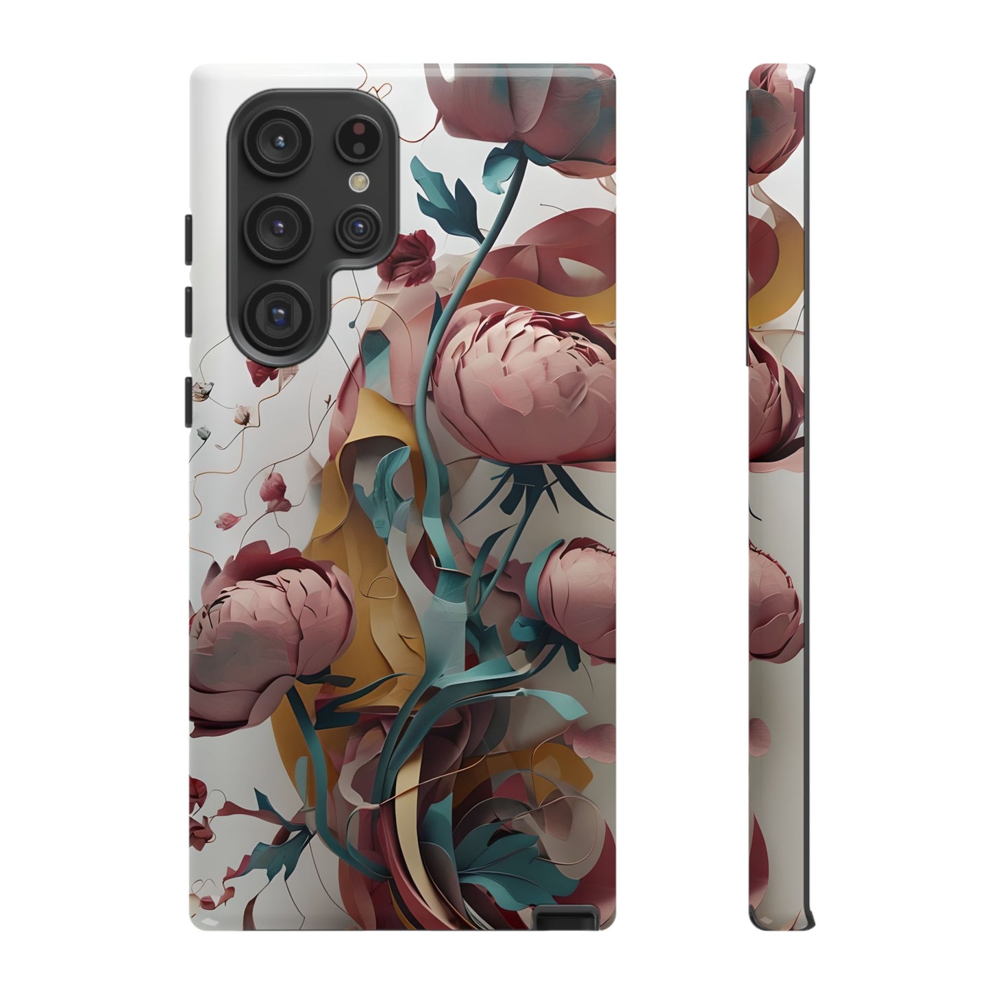 Blushing Peony Veil Samsung Galaxy Tough Case