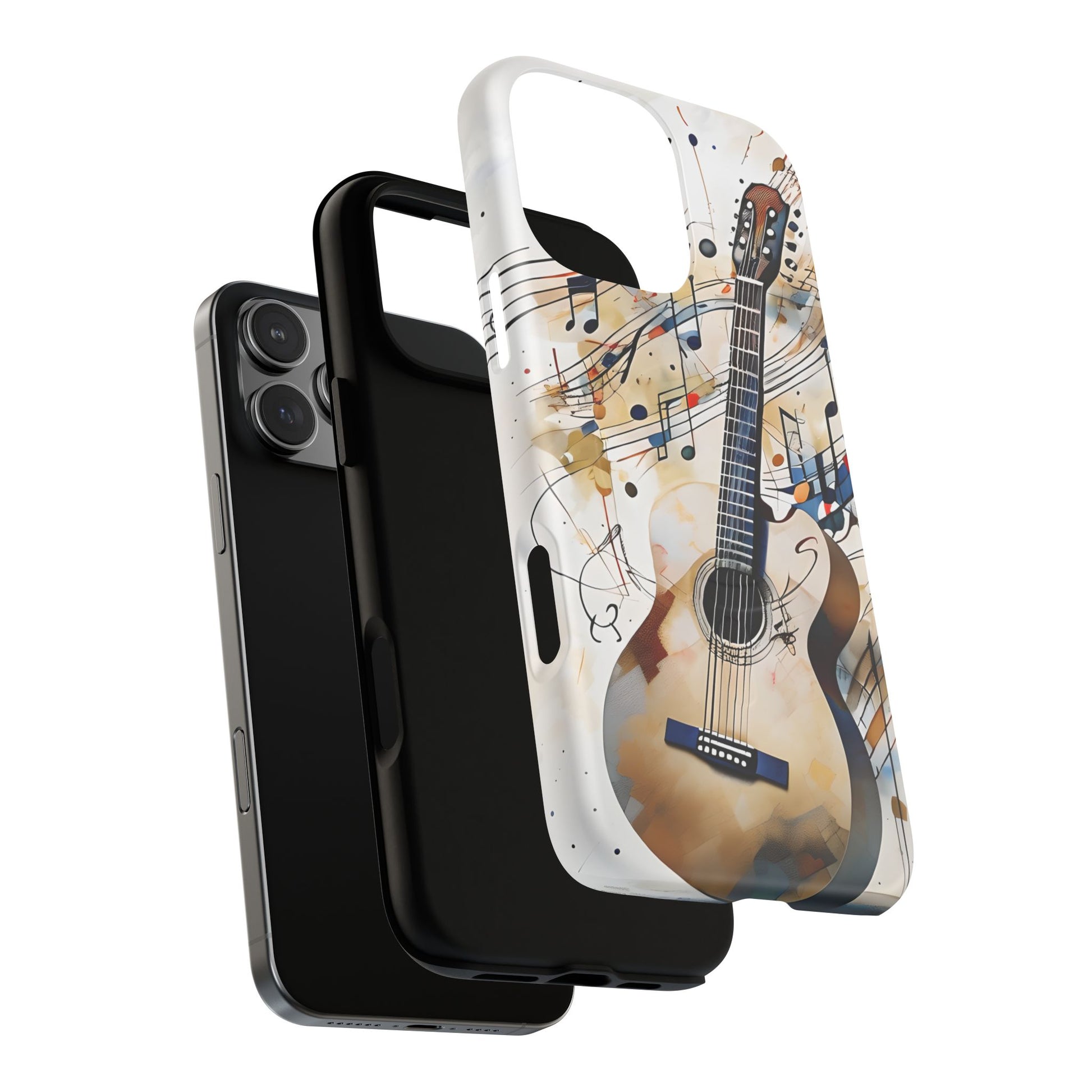 Strum and Flow Acoustic Guitar Art iPhone 16 Pro Max MagSafe Case