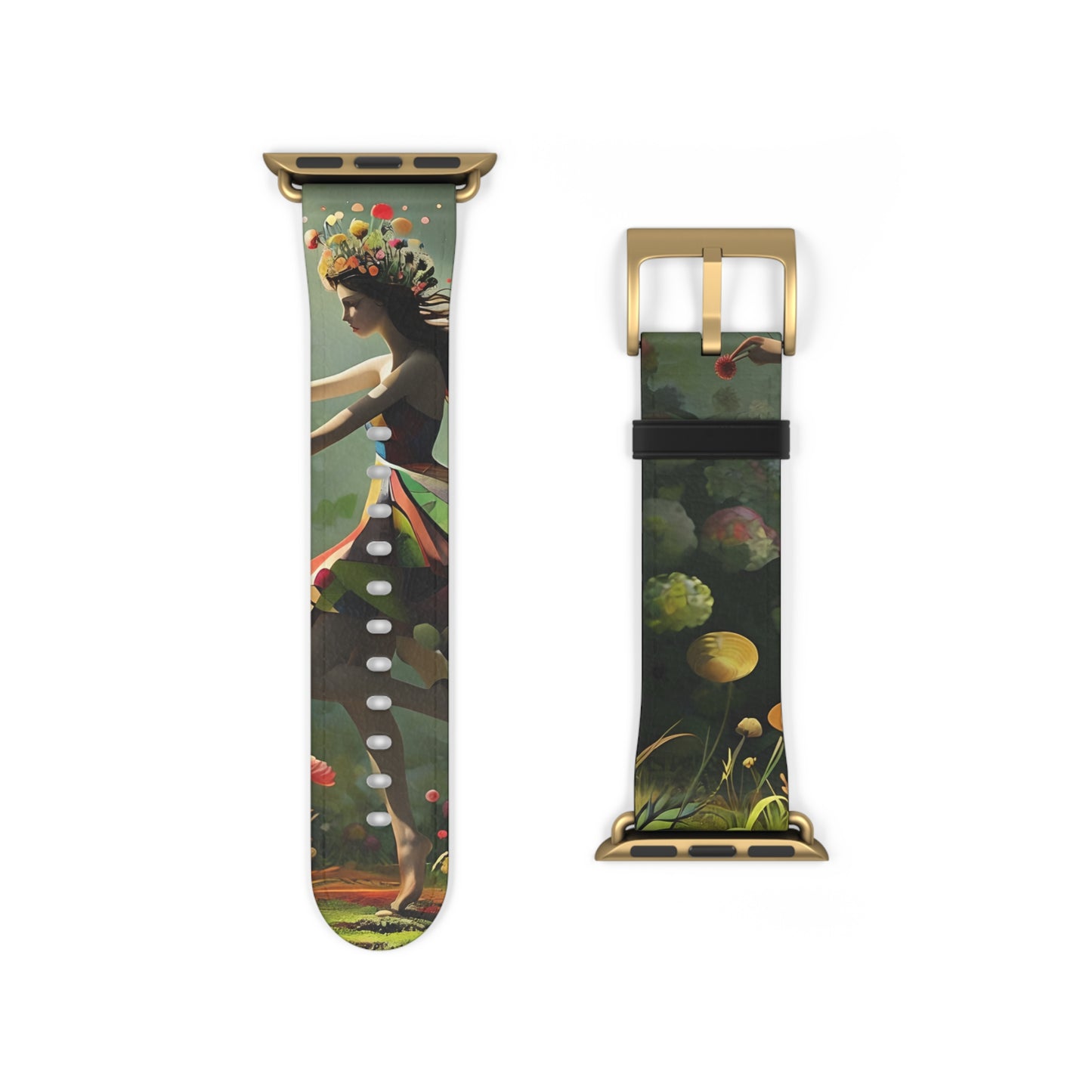 Dancing Wildflower Muse Apple Watch Band Strap - Timeless Design for your Timepiece