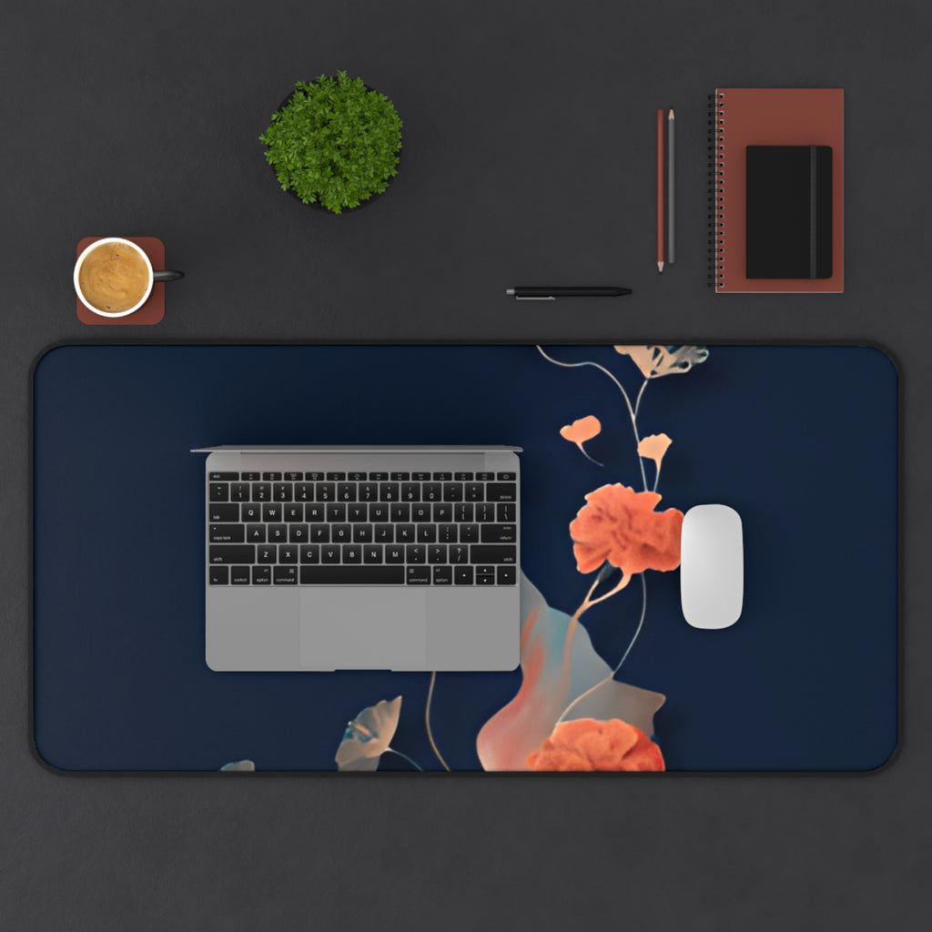 Lotus Reverie Desk Mat - Premium Office Desk Pad, 3 Sizes Available, Artistic Workspace Protection